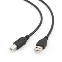 Gembird CCP-USB2-AMBM-1M kabel USB USB 2.0 USB A USB B Czarny