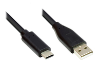 Alcasa GC-M0117 USB Kabel USB 2.0 1 m USB C Micro-USB A Schwarz