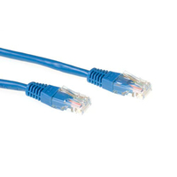 ACT Blauwe 5 meter U/UTP CAT6 patchkabel met RJ45 connectoren