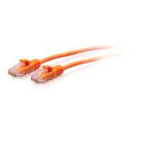 C2G Cavo patch di rete Ethernet sottile Cat6a antigroviglio, non schermato (UTP) da 0,3 m - Arancione