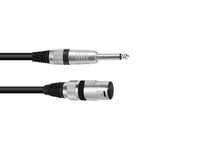 Omnitronic 3022519A audio kábel 0,9 M XLR (3-pin) 6.35mm Fekete