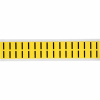 Brady 3420-I self-adhesive label Rectangle Removable Black, Yellow 32 pc(s)