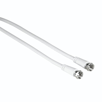 Hama 00205038 câble coaxial 3 m F Blanc