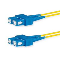 Lanview LVO231377 kabel optyczny 1 m 2x SC OS2 Żółty