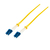 LogiLink FP0LC11 fibre optic cable 100 m LC OS2 Black, Yellow