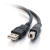 C2G 81568 USB Kabel 5 m USB 2.0 USB A USB B Schwarz