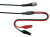 Velleman TLM55 koax kábel 1 M BNC Fekete, Vörös