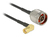 DeLOCK 0.3m, N/RP-SMA coax-kabel RG-174 0,3 m Zwart