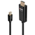 Lindy 40912 video kabel adapter 2 m Mini DisplayPort HDMI Type A (Standaard) Zwart