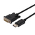 UNITEK Y-5118BA video kabel adapter 1,8 m DisplayPort DVI Zwart