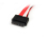 StarTech.com SLSATAF12 kabel SATA 0,304 m SATA 13-pin SATA 7-pin + Molex (4-pin) Czerwony