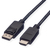 ROLINE 11445780 1 M DisplayPort HDMI Fekete