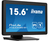 iiyama ProLite T1633MSC-B1 számítógép monitor 39,6 cm (15.6") 1920 x 1080 pixelek Full HD LCD Érintőképernyő Fekete