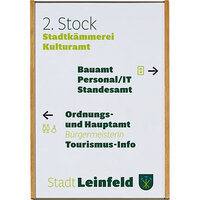 Panneau indicateur série aluminium-bois Bronze