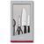 Victorinox Swiss Classic Taschenmesser Küchengarnitur, 4-teilig, schwarz,