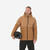 Men’s Mid-length Warm Ski Jacket 100 - Brown - S