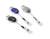 Durable STYLE Secure Retractable Clip Badge Reel for ID & Keys | 10 Pack | Blue