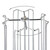 Relaxdays Kapselhalter kompatibel mit Dolce Gusto, 28 Kapseln, drehbar, Kapselständer Metall, H x D: 37 x 15 cm, silber