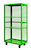 Boxwell Mobile Shelving - Without Doors - H1355 x W1200 x D600mm - Plywood Shelves - Green
