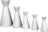 Vase "X-Form" weiss Porzellan 18 cm,