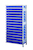AR, Kleinteileregal-Set 3 MULTIplus150, 2000 x 1000 x 400 mm, verzinkt, 16 Fachböden, 75 Regalkästen 83x186x400 mm blau