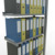 Anbauregal, Büro-Fachbodenregal Stecksystem MULTIplus85, 2000 x 750 x 300 mm (HxBxT), 6 Fachböden, Kreuzstrebe, verzinkt, mit Anschlagleiste