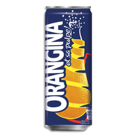 ORANGINA Canette Slim boisson gazeuse pétillante à l'Orange 33 cl