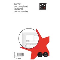 PERGAMY Carnet texté Commande format 18x21cm. 50 feuilles autocopiantes en tripli