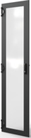 Varistar CP Glastür mit 1-Punkt-Verriegelung, nurSchlüsselschild, RAL 7021, 42 H