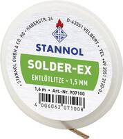 Kiforrasztó huzal, ónszívó sodrat 1.6 m 1.5 mm széles Stannol Solder