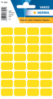 Etiquettes universelles 12x19mm, jaune, 160 pcs