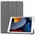 Cover for iPad 6/7/8 2019-2021 for iPad 7/8/9 (2019-2021) 10.2inch Tri-fold Caster Hard Shell Cover with Auto Wake Function - Gray Tablet-Hüllen