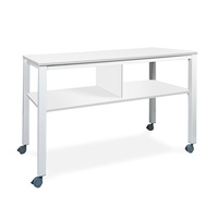 Rocada mesa executive 2 niveles 160x80 blanco/blanco (altura 100cm)