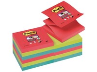 Post-it® Super Sticky Z-Notes Bora Bora kleuren, 76 x 76 mm (pak 12 blokken)