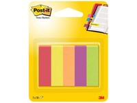 Post-it® Notes Markeerstroken, 5 kleuren, 12,7 x 44,4 mm (pak 5 blokken)