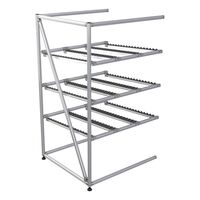 flow-through rack made of aluminium profile