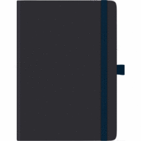 Buchkalender Kompagnon A5 PU-Einband dunkelblau Kalendarium 2025