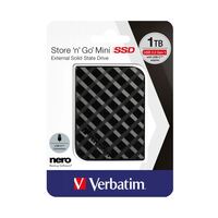 1TB Verbatim 2.5" Store 'n' Go Mini külső SSD meghajtó fekete (53237)