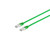 Netzwerkkabel-Patchkabel, cat 6, S/FTP, PIMF, Halogenfrei, grün, 10,0m