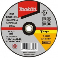 MAKITA P-53045 - Disco abrasivo extrafino para corte de inox 125x2223x1 mm