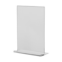 Tabletop Display / Display / Menu Card Holder "Arum" in standard paper sizes in clear acrylic | A5 70 mm