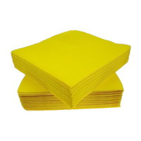 Yellow Disposable Napkins 40cm Linen Feel Luxury Airlaid Paper Pack of 50