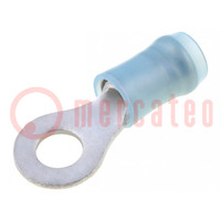 Tip: ring; M4; Ø: 4.34mm; 1.25÷2mm2; crimped; for cable; insulated