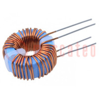 Inductor: wire; THT; 100mH; 2.2A; 137mΩ; -40÷70°C; 10kHz; DTSN-26