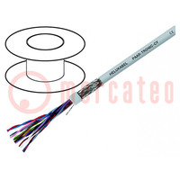 Wire; LiYCY-P; 10x2x0.14mm2; shielded,tinned copper braid; PVC