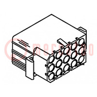 Connector: wire-wire/PCB; socket,plug; Standard .093"; PIN: 15
