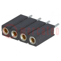 Connector: pin; contact; vrouwelijk; PIN: 4; gedraaide contacten