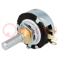 Potentiomètre: axial; monotour; 330Ω; 2W; ±10%; 6mm; Axe: lisse; fils