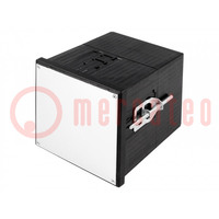 Enclosure: panel; X: 96mm; Y: 96mm; Z: 109.5mm; black; Series: Uninorm