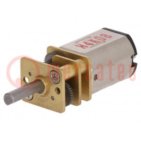 Motor: DC; with gearbox; HP; 6VDC; 1.6A; Shaft: D spring; max.84mNm